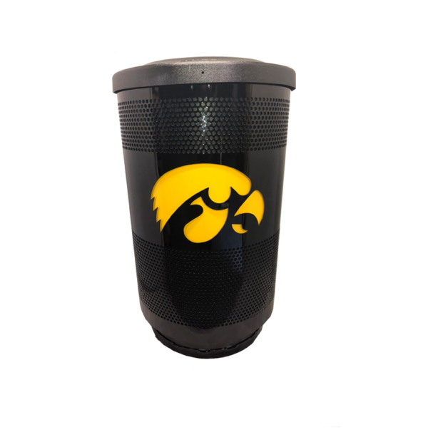 Witt Custom Iowa Hawkeyes Custom Logo Trash Cans Product