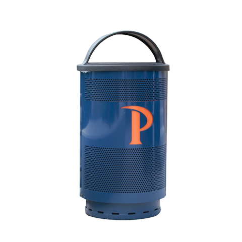 Witt Custom Pepperdine Blue Standard Series Custom Trash Cans