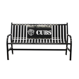 Witt Custom Cubs Black Custom Outdoor Benches