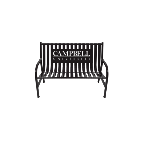 Witt Custom Outdoor Benches Black Campbell University Transparent