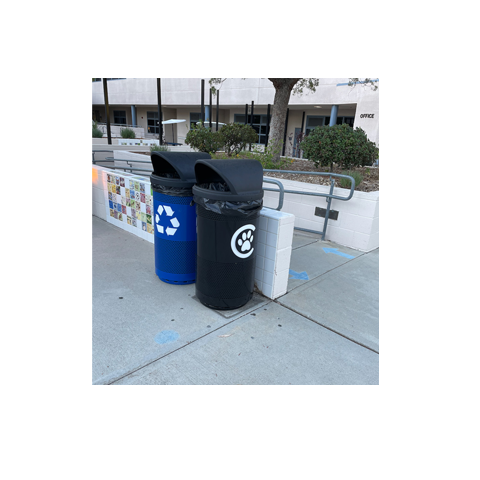 Witt Custom Chaparral Elementary Blue and Black Standard Series Custom Recycling Containers