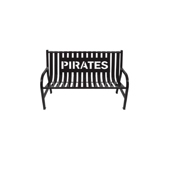 Witt Black Pirates Custom Outdoor Benches Transparent