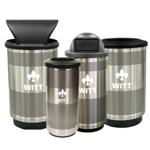 Witt Custom Stainless Steel Collection Custom Trash Cans