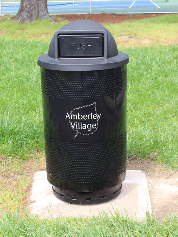 Witt Custom Logo Amberley Village Parks Custom Logo Trash Cans Environmental