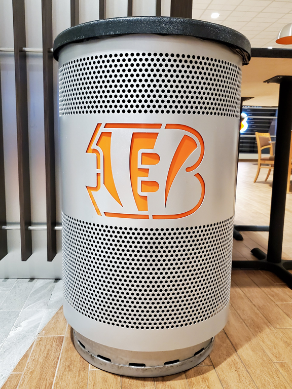 Professional Teams Bengals Custom Waste Receptacles Can