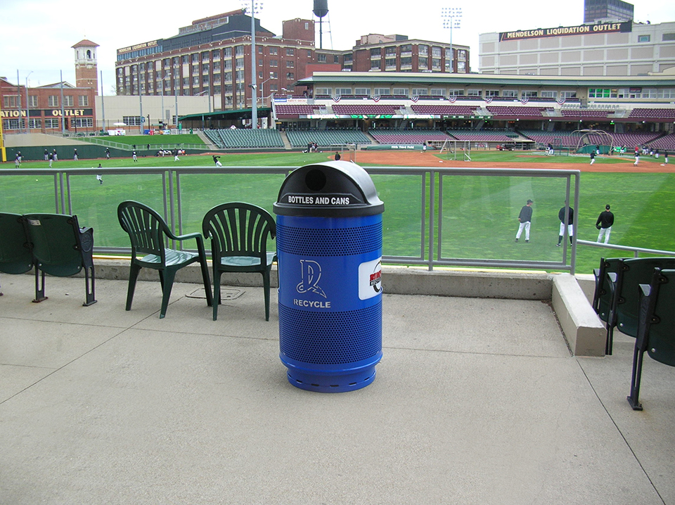 Custom Trash Cans with Advertising