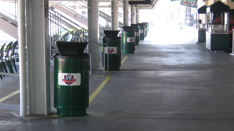 Stadium Logo Trash Cans