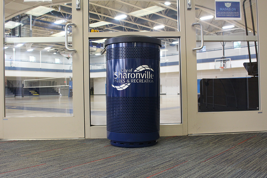 Witt Custom Blue Sharonville Custom Recycling Containers