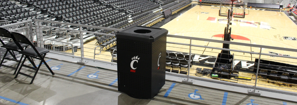 Custom Trash Can in Arena